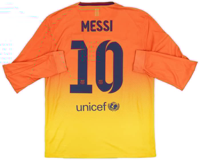 2012-13 Barcelona Away L/S Shirt Messi #10 - 8/10 - (M)