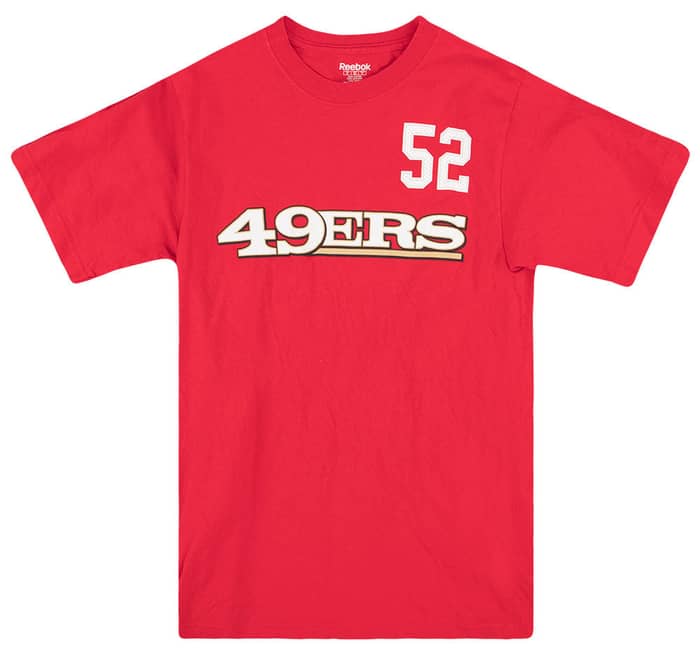 2008-11 San Francisco 49ers Willis #52 Reebok Graphic Tee S