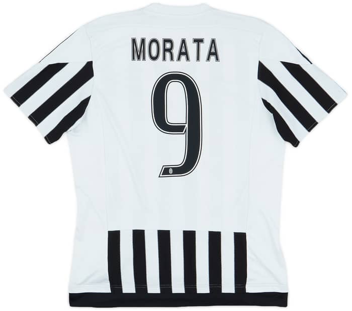 2015-16 Juventus Home Shirt Morata #9 - 7/10 - (L)