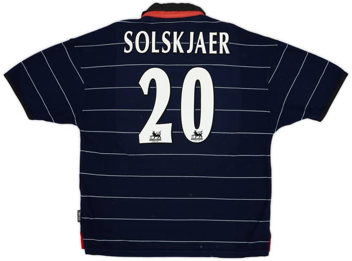 1999-00 Manchester United Away Shirt Solskjaer #20 - 8/10 - (XL)