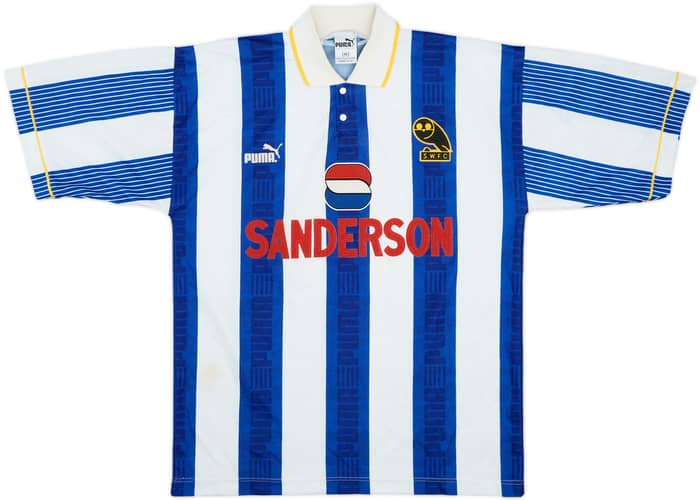1993-95 Sheffield Wednesday Home Shirt Waddle #8 - 6/10 - (M)