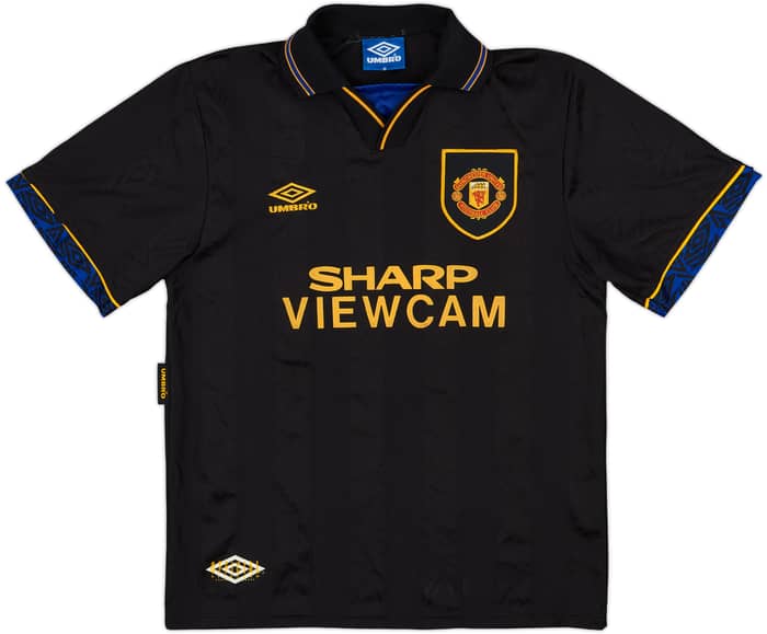 1993-95 Manchester United Away Shirt Cantona #7 - 9/10 - (M)