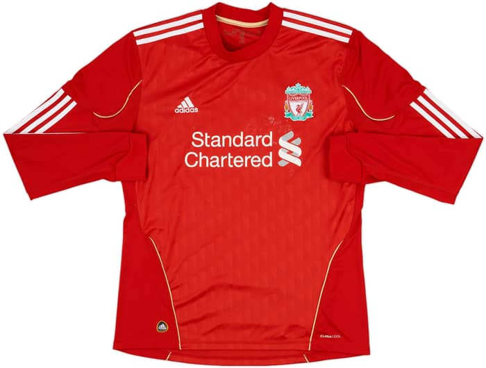 2010-12 Liverpool Home L/S Shirt Meireles #4 - 4/10 - (L)