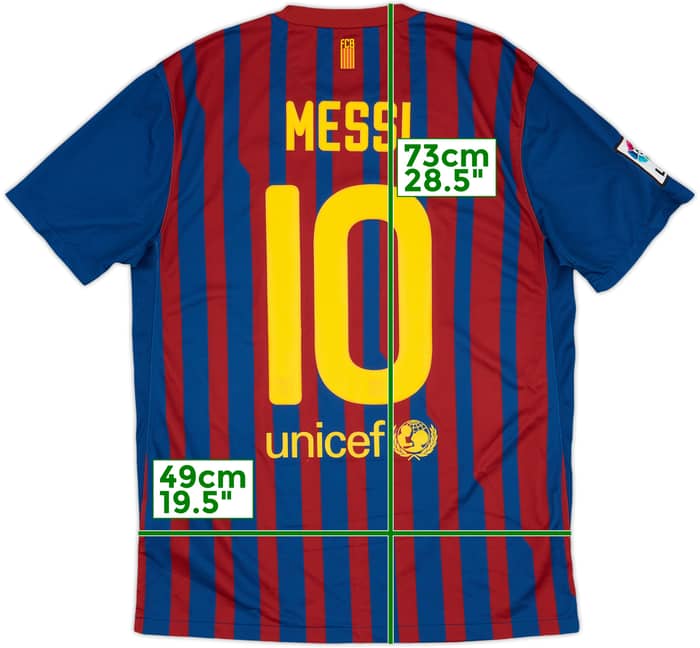 2011-12 Barcelona Home Shirt Messi #10 - 6/10 - (M)