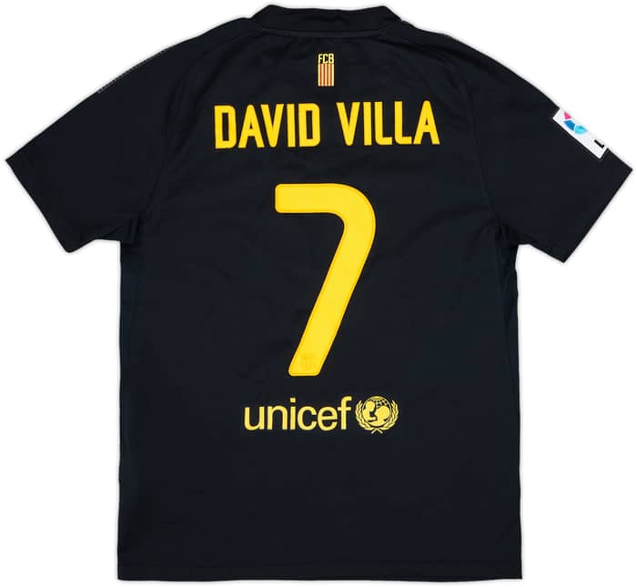 2011-12 Barcelona Away Shirt David Villa #7 - 8/10 - (M.Boys)