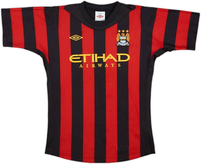 2011-12 Manchester City Away Shirt Kun Aguero #16 - 8/10 - (L.Boys)