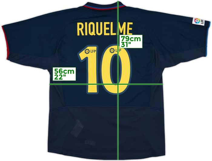 2002-03 Barcelona Away Shirt Riquelme #10 - 9/10 - (L)