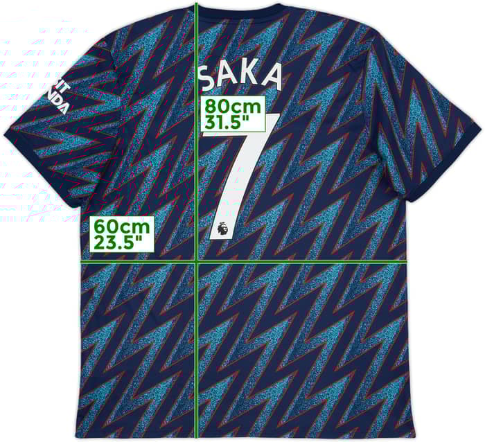 2021-22 Arsenal Third Shirt Saka #7 - 10/10 - (XL)