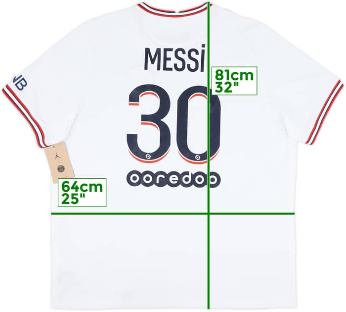 2021-22 Paris Saint-Germain Fourth Shirt Messi #30 (XXL)