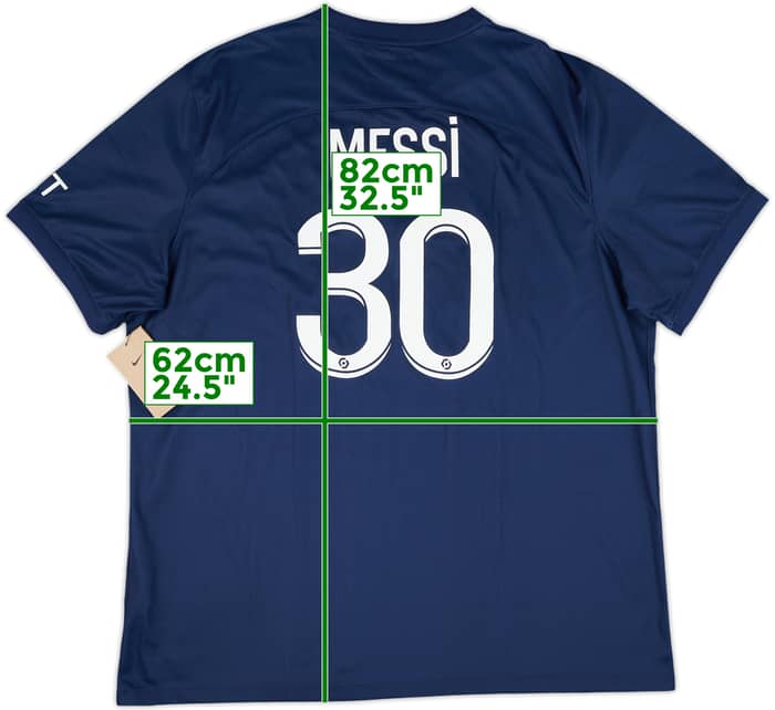 2022-23 Paris Saint-Germain Home Shirt Messi #30 (XXL)