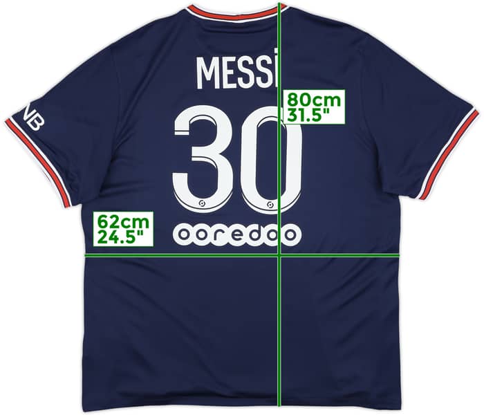 2021-22 Paris Saint-Germain Home Shirt Messi #30 (XXL)