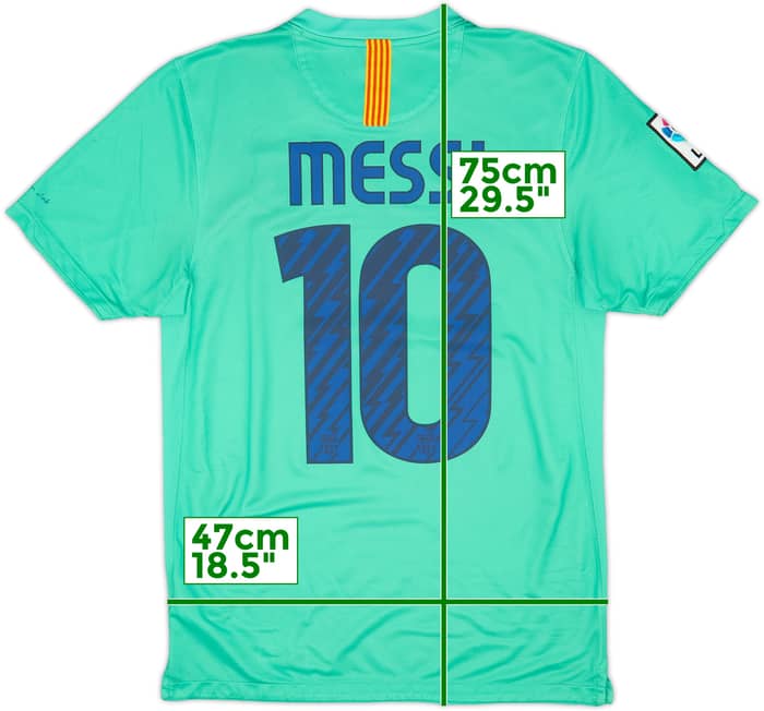 2010-11 Barcelona Away Shirt Messi #10 - 7/10 - (S)