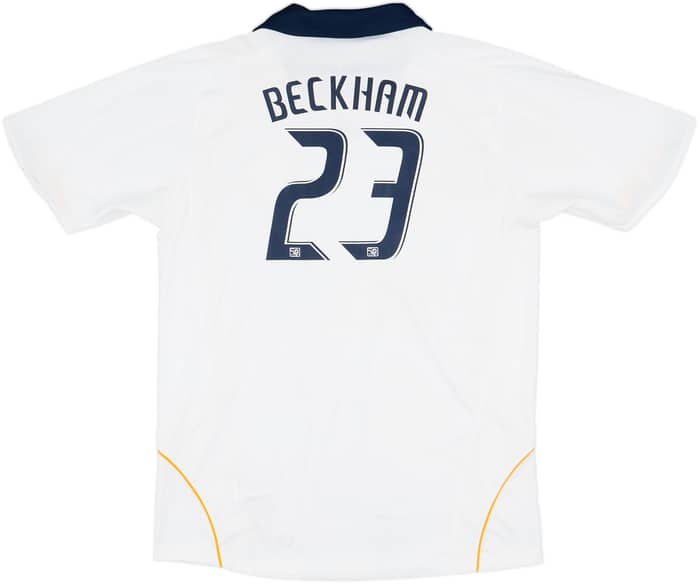 2007-08 LA Galaxy Home Shirt Beckham #23 - 5/10 - (XL.Boys)
