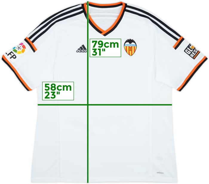 2014-15 Valencia Home Shirt - 10/10 - (XXL)
