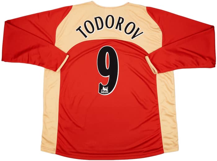 2005-06 Portsmouth Away L/S Shirt Todorov #9 - 9/10 - (XXL)