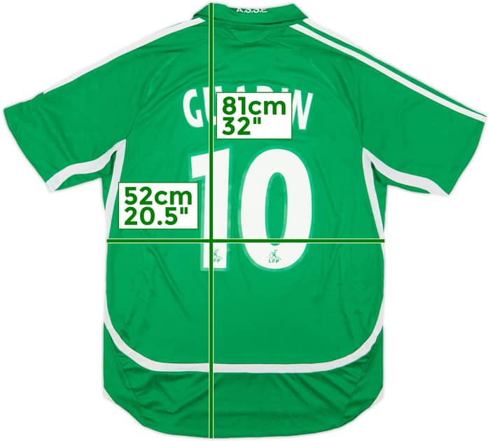 2006-07 Saint Etienne Home Shirt Guarin #10 - 9/10 - (M)