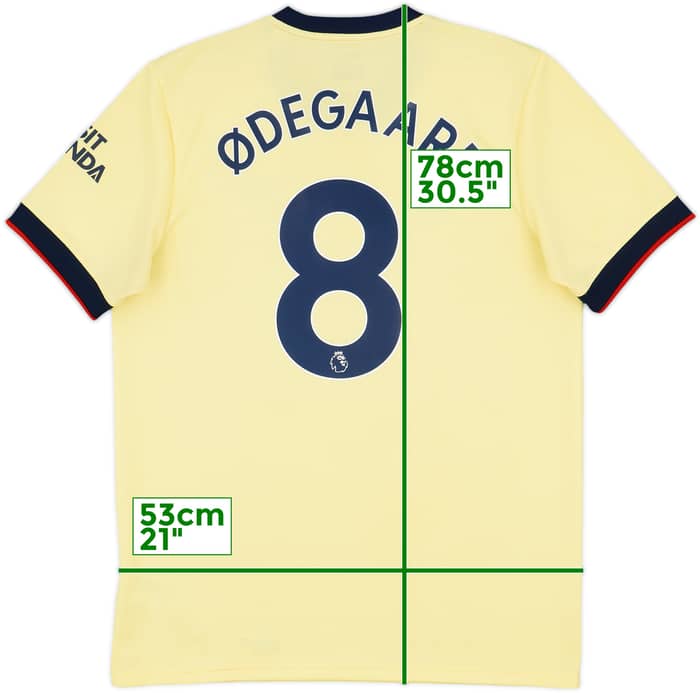 2021-22 Arsenal Away Shirt Odegaard #8 - 9/10 - (L)