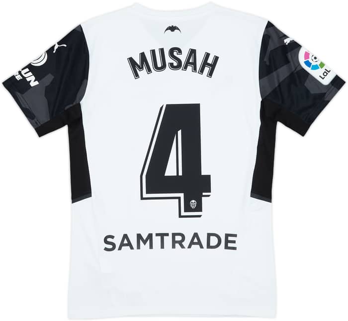 2021-22 Valencia Home Shirt Musah #4 - 9/10 - (S)