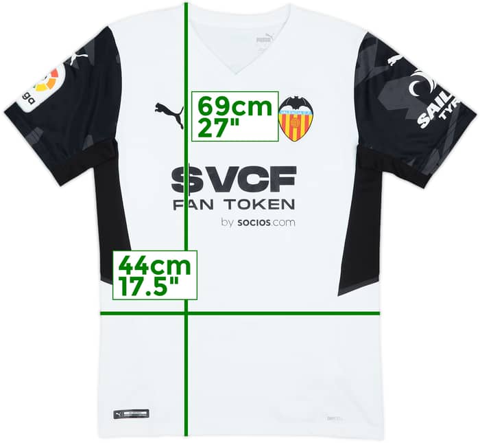 2021-22 Valencia Home Shirt Musah #4 - 9/10 - (S)