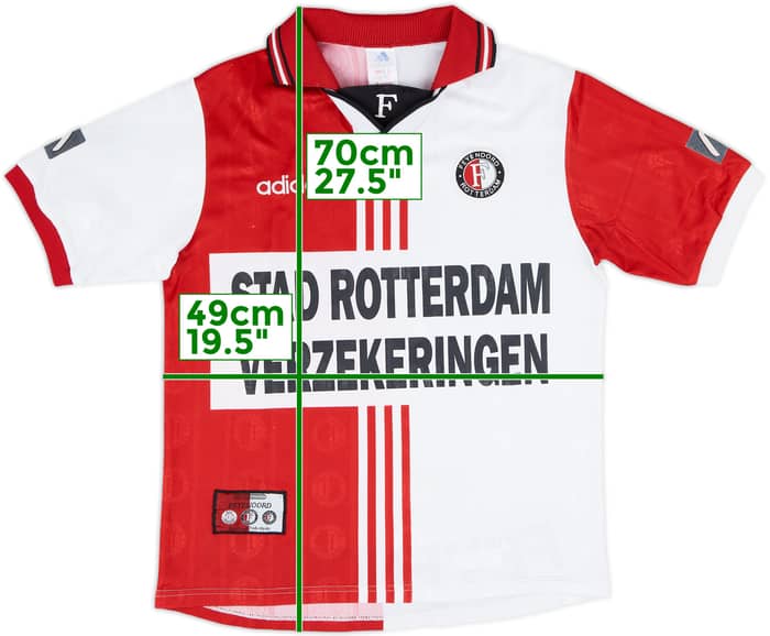 1997-98 Feyenoord Home Shirt - 8/10 - (XL.Boys)