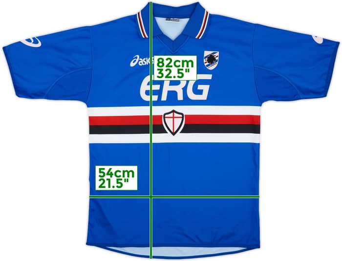 2003-04 Sampdoria Home Shirt - 8/10 - (XL)