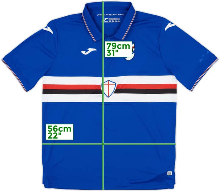 2019-20 Sampdoria Home Shirt - 10/10 - (XXL)