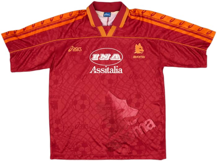 1995-96 Roma Home Shirt - 7/10 - (XL)