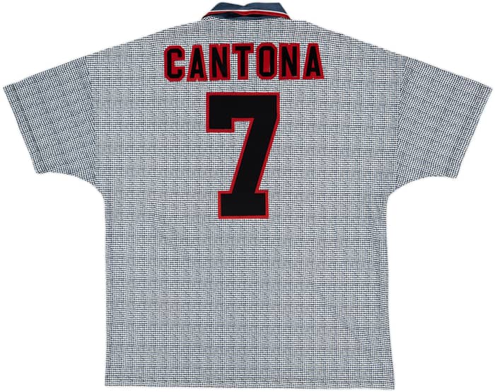 1995-96 Manchester United Away Shirt Cantona #7 - 8/10 - (XL)