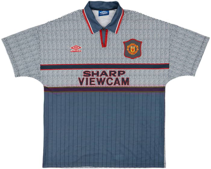 1995-96 Manchester United Away Shirt Cantona #7 - 8/10 - (XL)
