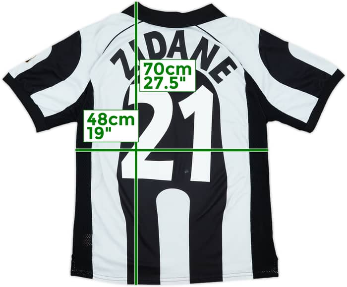 1997-98 Juventus Centenary Home Shirt Zidane #21 - 5/10 - (S)