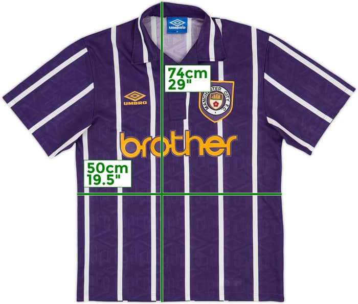 1993-94 Manchester City Away Shirt - 8/10 - (M)