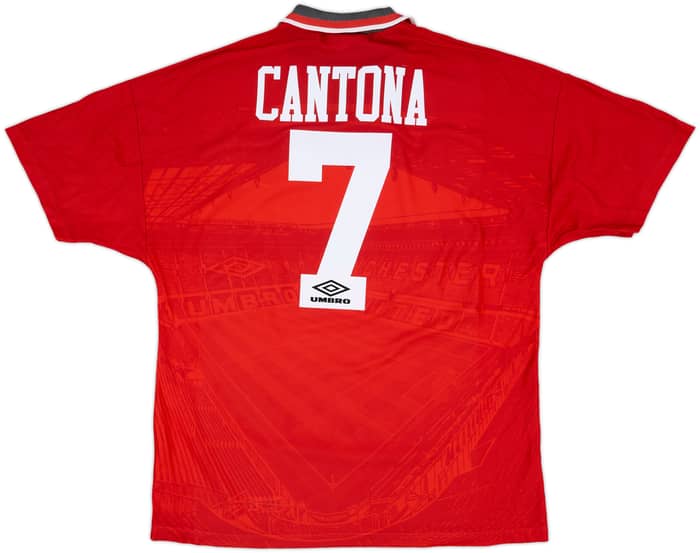 1994-96 Manchester United Home Shirt Cantona #7 - 6/10 - (L)