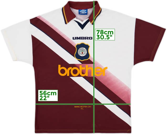 1996-97 Manchester City Away Shirt - 8/10 - (L)