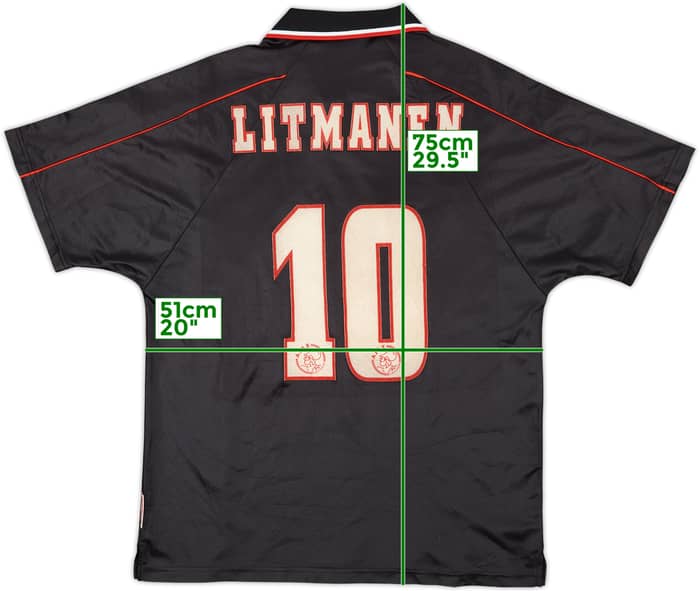 1998-99 Ajax Away Shirt Litmanen #10 - 6/10 - (M)