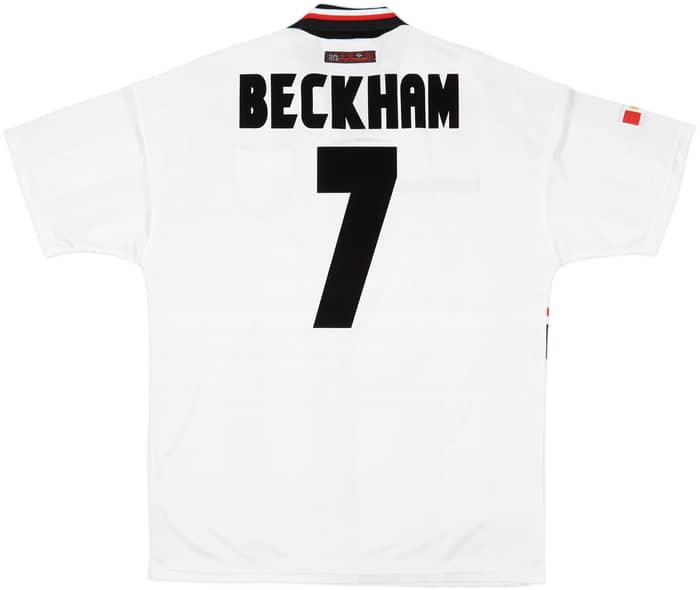 1997-99 Manchester United Away Shirt Beckham #7 - 9/10 - (L)