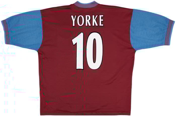 1997-98 Aston Villa Home Shirt Yorke #10 - 8/10 - (XL)