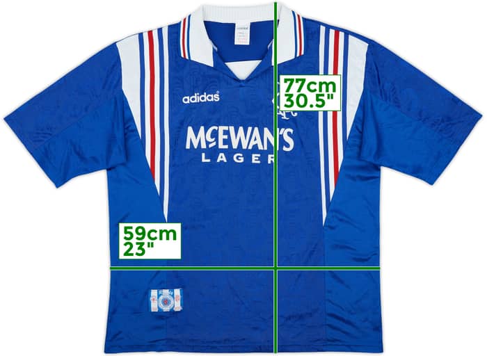 1996-97 Rangers Home Shirt - 9/10 - (XL)