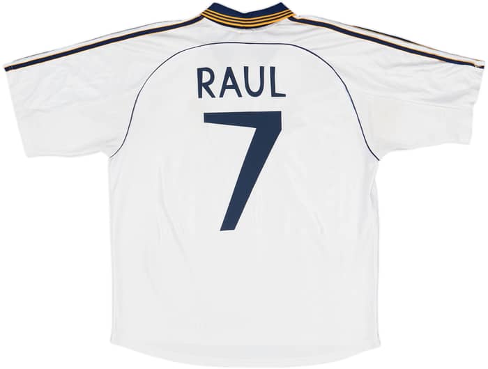 1998-00 Real Madrid Home Shirt Raul #7 - 10/10 - (L)