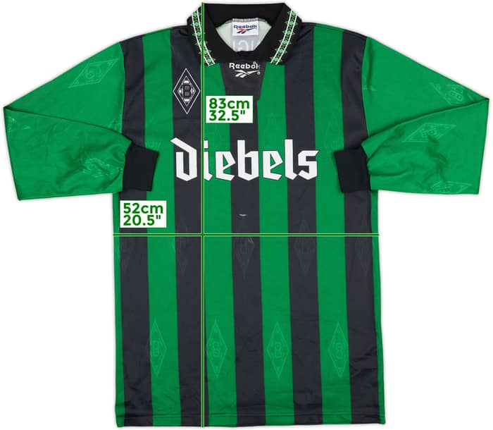 1995-96 Borussia Monchengladbach Away L/S Shirt - 7/10 - (M)