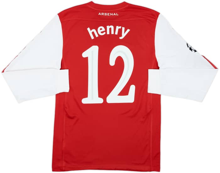 2011-12 Arsenal Home L/S Shirt Henry #12 - 8/10 - (S)