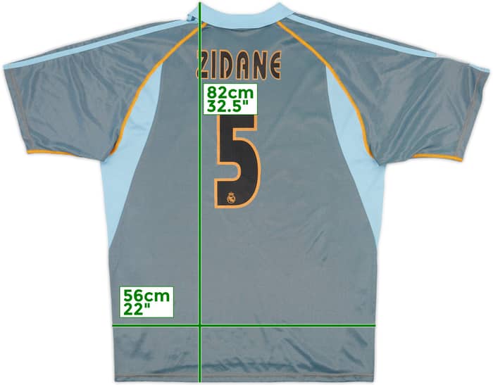 2003-04 Real Madrid Third Shirt Zidane #5 - 6/10 - (L)