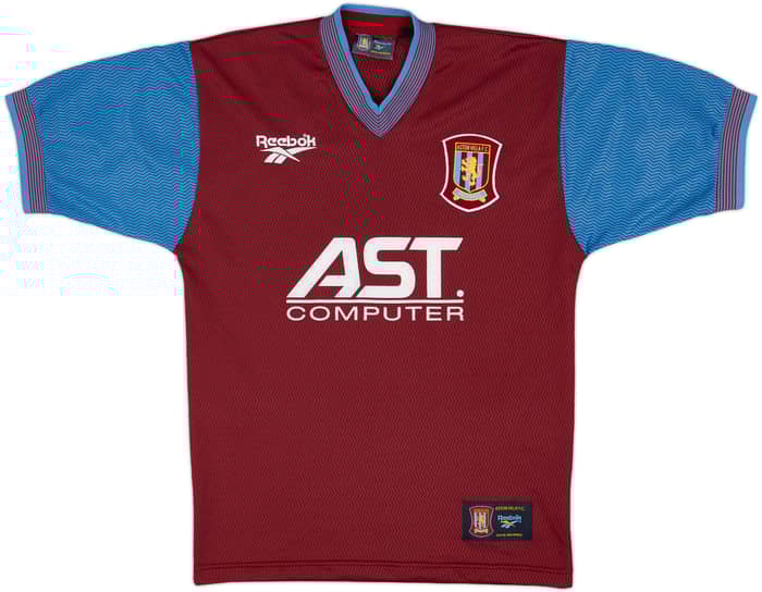 1997-98 Aston Villa Home Shirt Yorke #10 - 8/10 - (S)