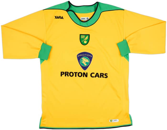 2005-06 Norwich Home L/S Shirt - 9/10 - (M)