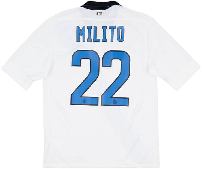 2011-12 Inter Milan Away Shirt Milito #22 - 8/10 - (M)
