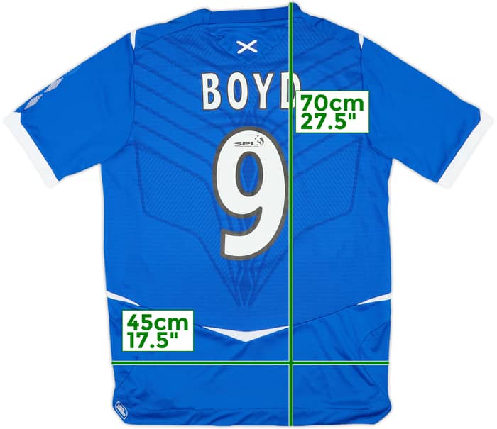 2008-09 Rangers Home Shirt Boyd #9 - 9/10 - (S)