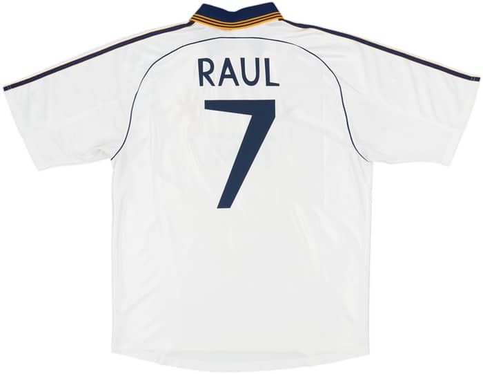 1998-00 Real Madrid Home Shirt Raul #7 - 8/10 - (XL)
