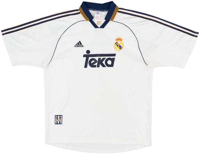 1998-00 Real Madrid Home Shirt Raul #7 - 8/10 - (XL)