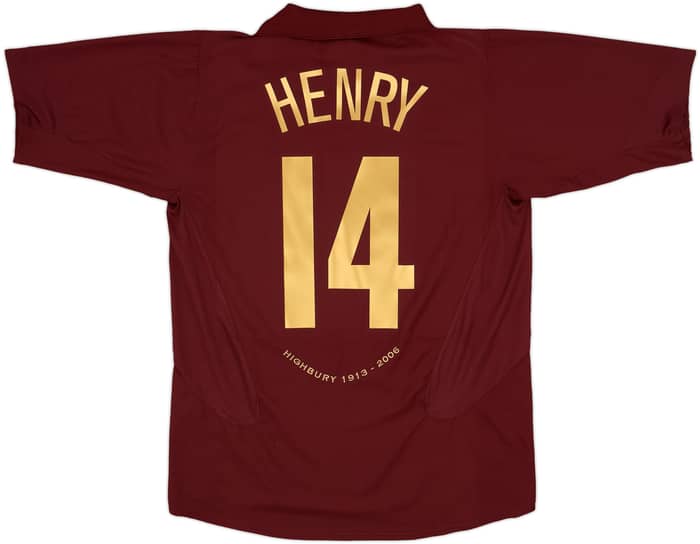 2005-06 Arsenal Home Shirt Henry #14 - 7/10 - (L)