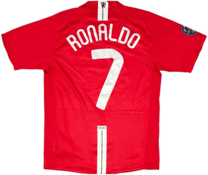 2007-09 Manchester United Home Shirt Ronaldo #7 - 9/10 - (M)