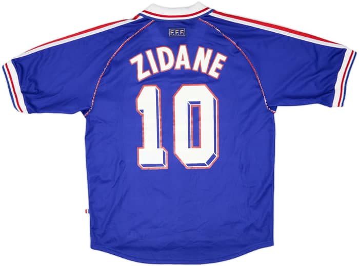 1998-00 France Home Shirt Zidane #10 - 8/10 - (L)